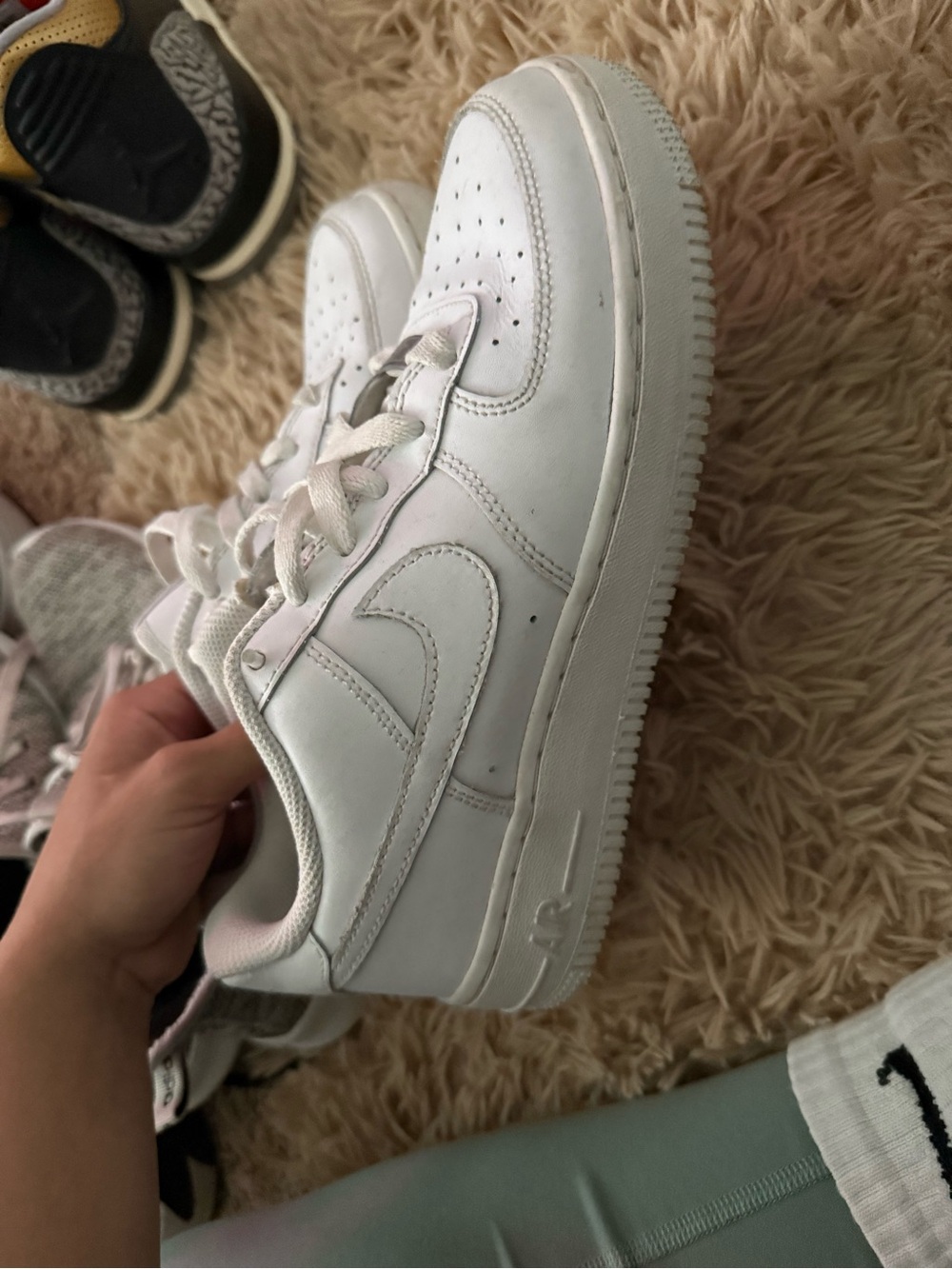Nike White Sneaker Interior Label Detail